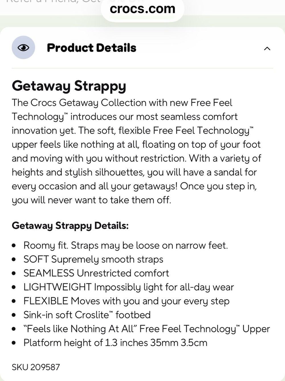 CROCS getaway collection size 7 - Picture 4 of 4